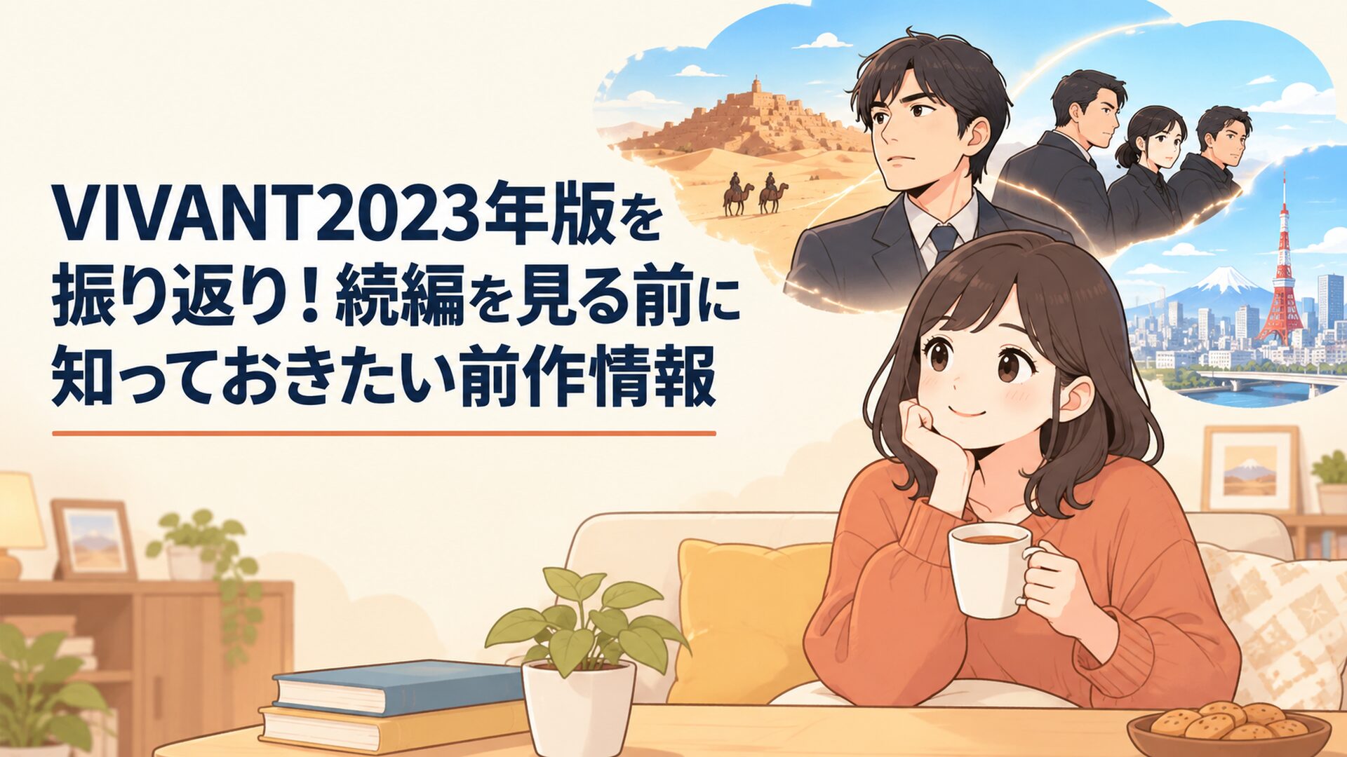 砂漠のバルカから日本へつながる乃木憂助と別班・テントの壮大な物語を振り返るドラマイメージ